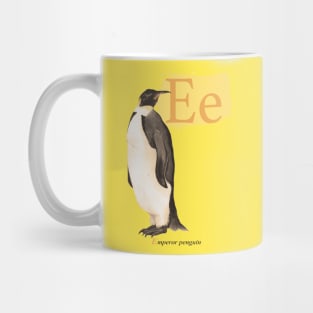 E is for Emperor Penguin Mug